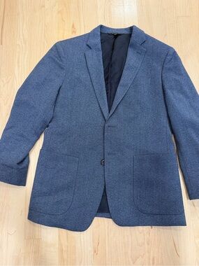 Banana Republic Heathered Navy Sport Coat